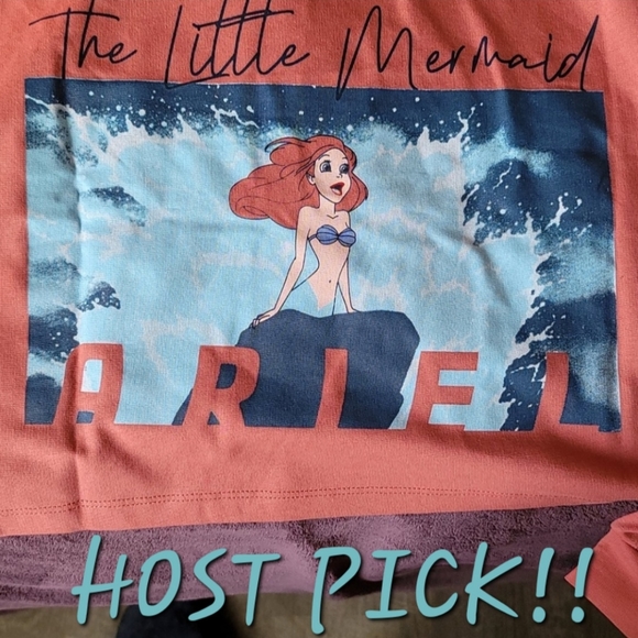 Disney Tops - HP!!🥳 Disney's the Little Mermaid co-ord set 🧜‍♀️